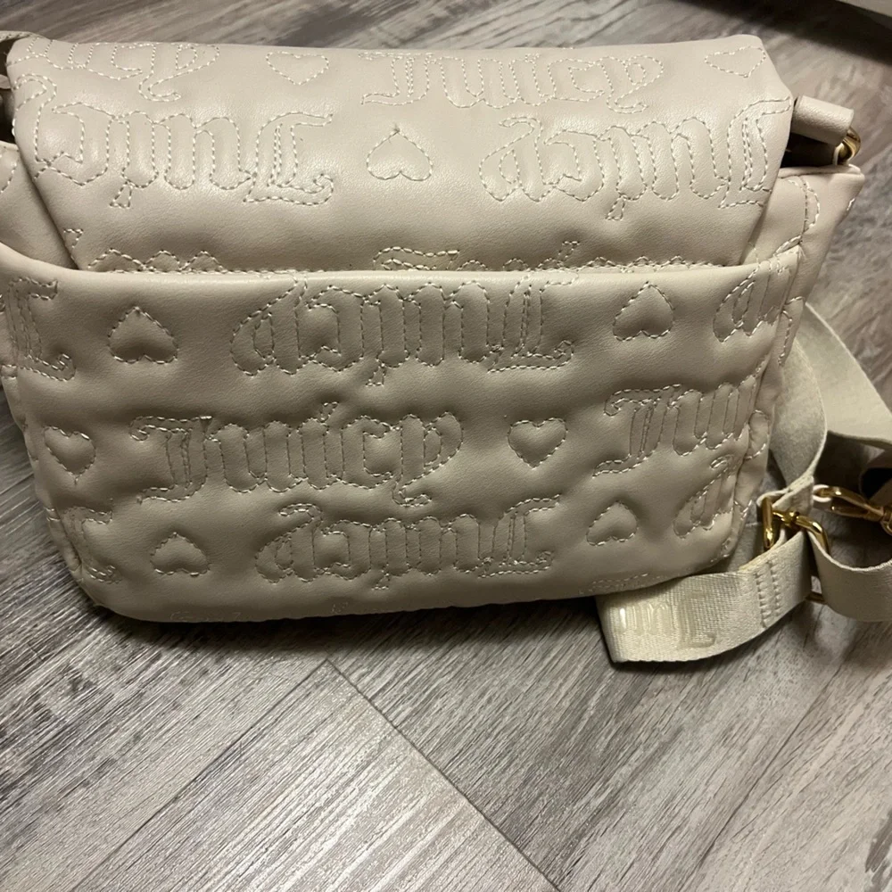 Juicy Couture Black and White Logo Interior Tote